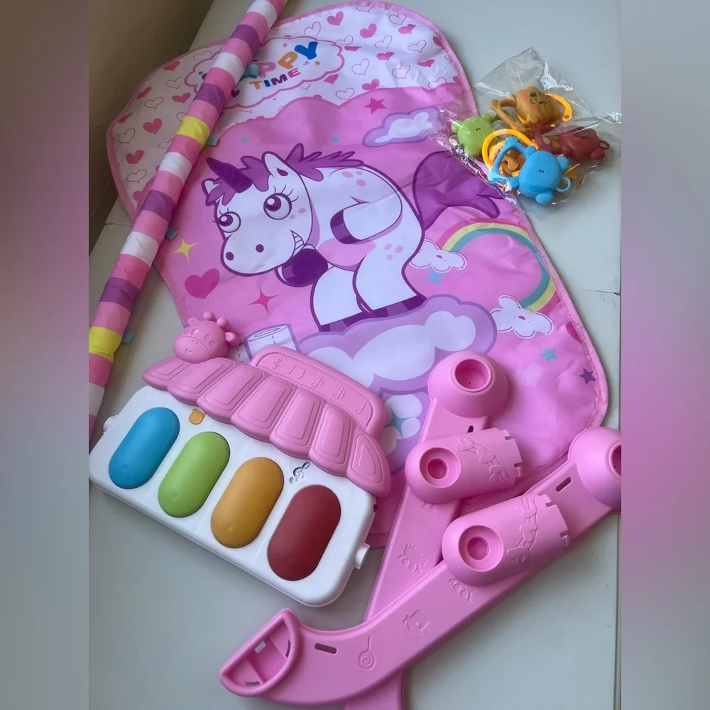 Baby Playmat Piano,Smart Stage Detachable Musical Education Infant Playmat Piano